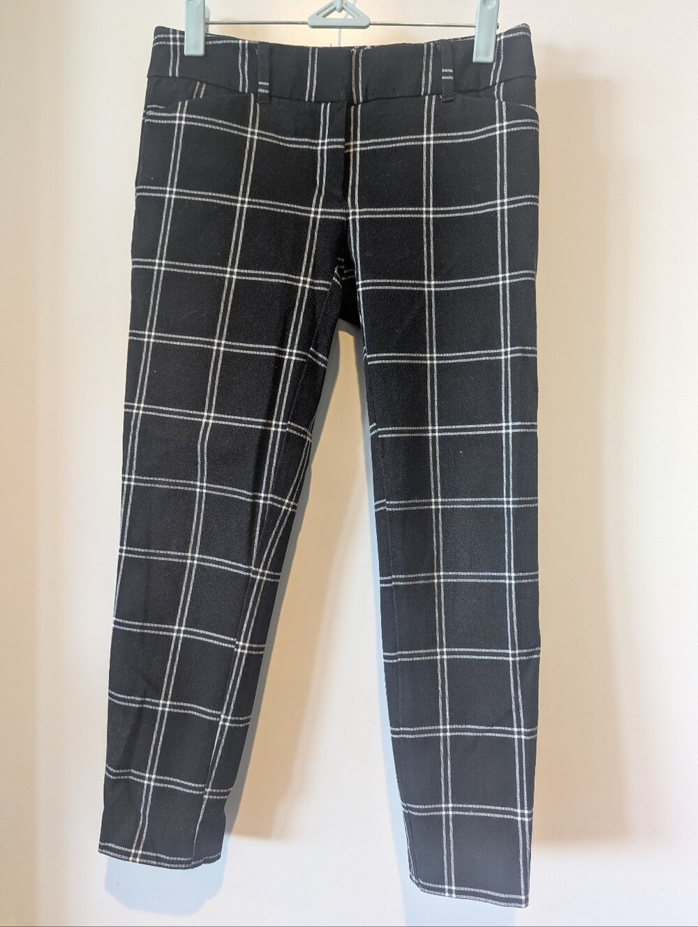 Skinny Plaid Trousers